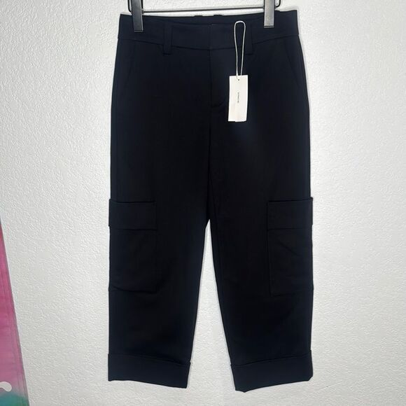 NWT Vince Utility Crop Pants Black Size 0 - Picture 2 of 16
